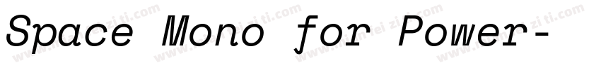 Space Mono for Power字体转换